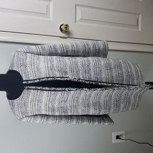 Tahari | Arthur S. Levine | Women's White & Navy Tweed Topper sz 14